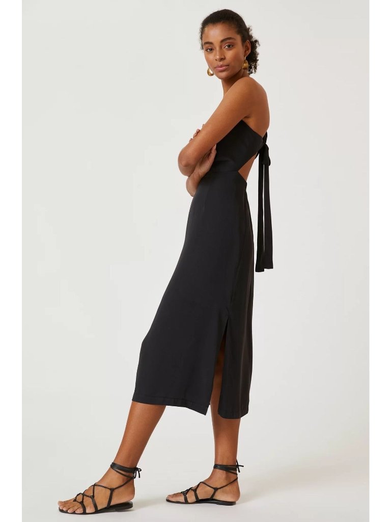 Anthropologie Sleeveless Deep-V Midi Dress